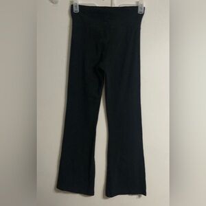 Soffe Women’s flare pants medium-rise cuff-waist pull-on black. S/M